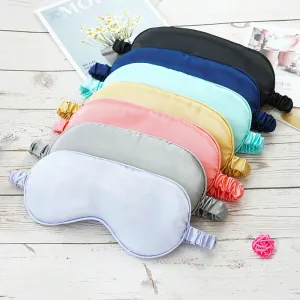Faux Silk Eye Patch Shading Sleep Eye Mask Eyepatch Travel Relax Cover Eyeshade Health Sleeping Shield Eye Care Tools