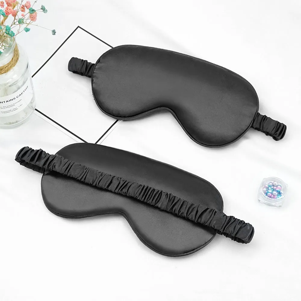 Faux Silk Eye Patch Shading Sleep Eye Mask Eyepatch Travel Relax Cover Eyeshade Health Sleeping Shield Eye Care Tools