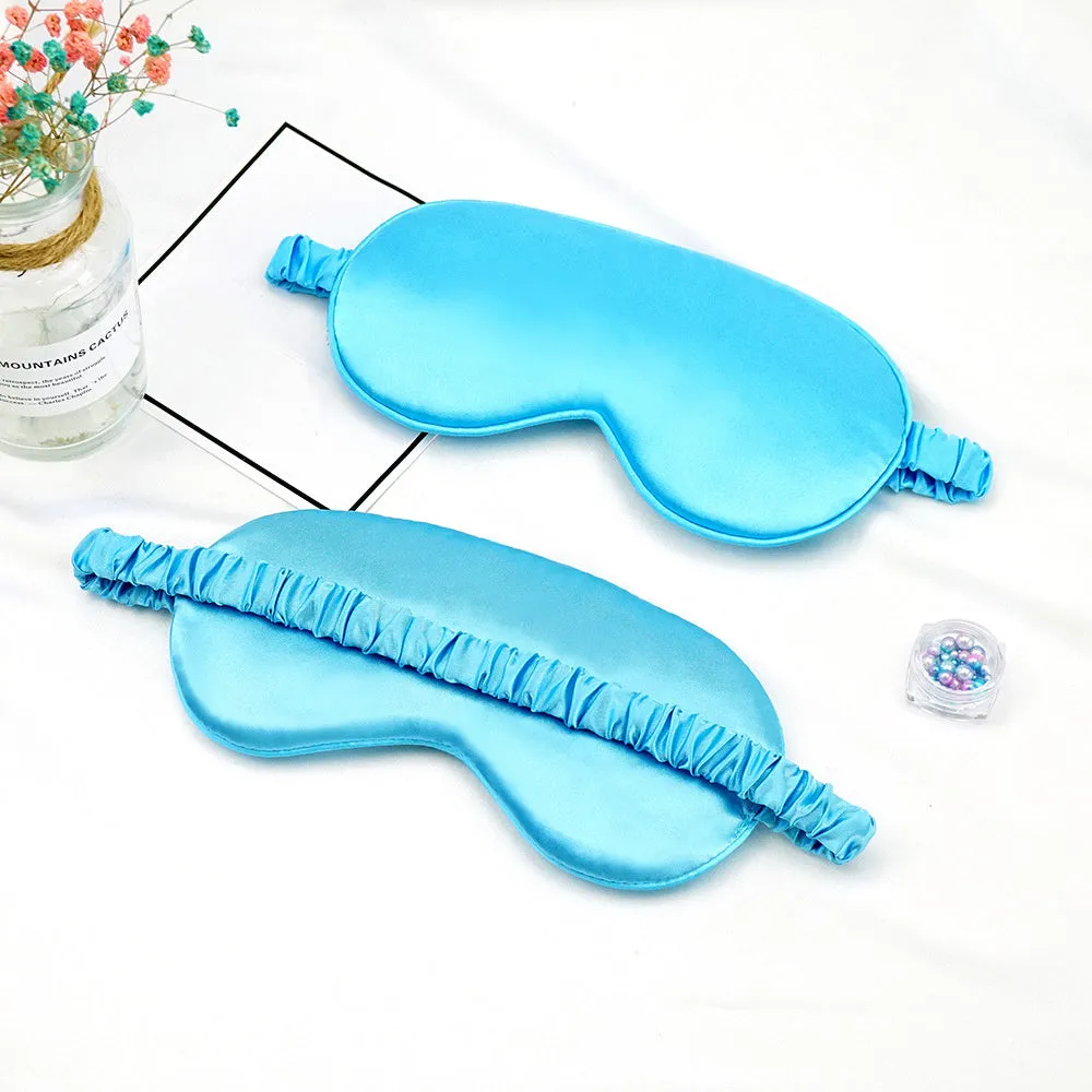 Faux Silk Eye Patch Shading Sleep Eye Mask Eyepatch Travel Relax Cover Eyeshade Health Sleeping Shield Eye Care Tools