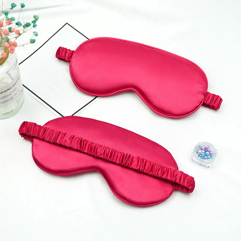 Faux Silk Eye Patch Shading Sleep Eye Mask Eyepatch Travel Relax Cover Eyeshade Health Sleeping Shield Eye Care Tools