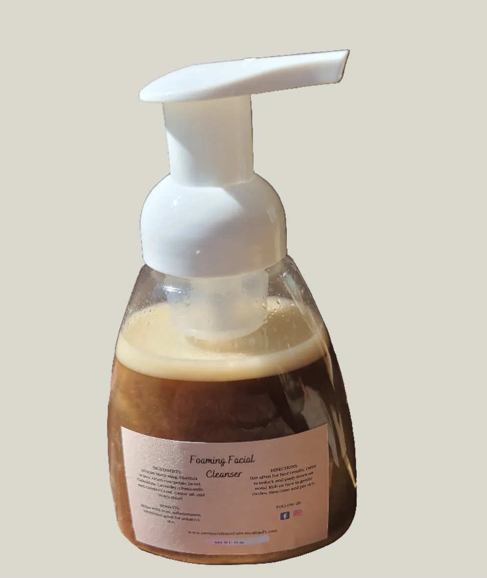 Foaming facial cleanser