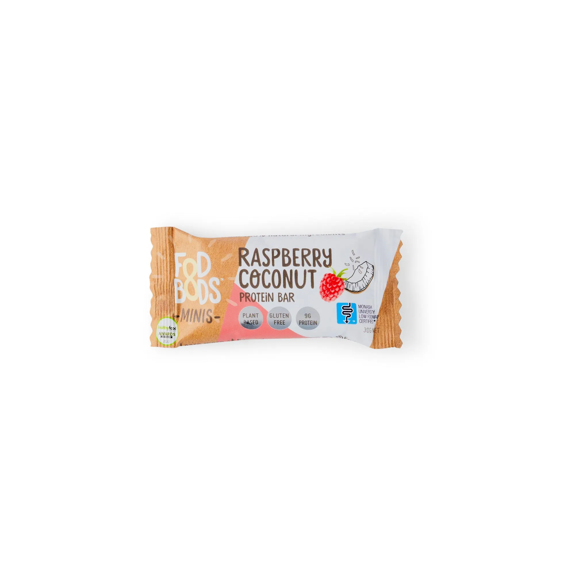 Fodbods Raspberry Coconut Mini Protein Bars 30g