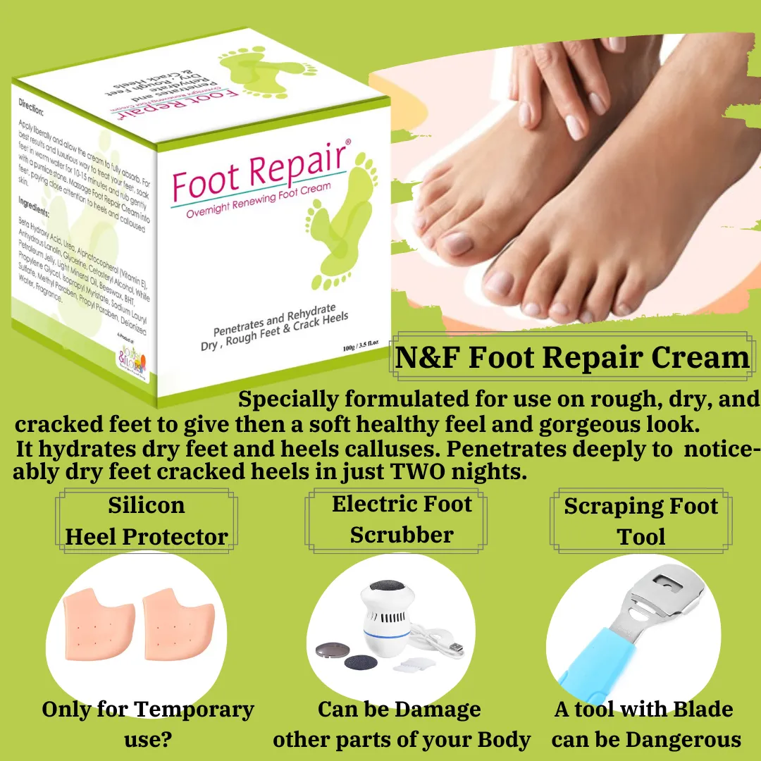 Foot Repair Cream - Cracked Heels - Callus Removal - Baby like Soft Feets