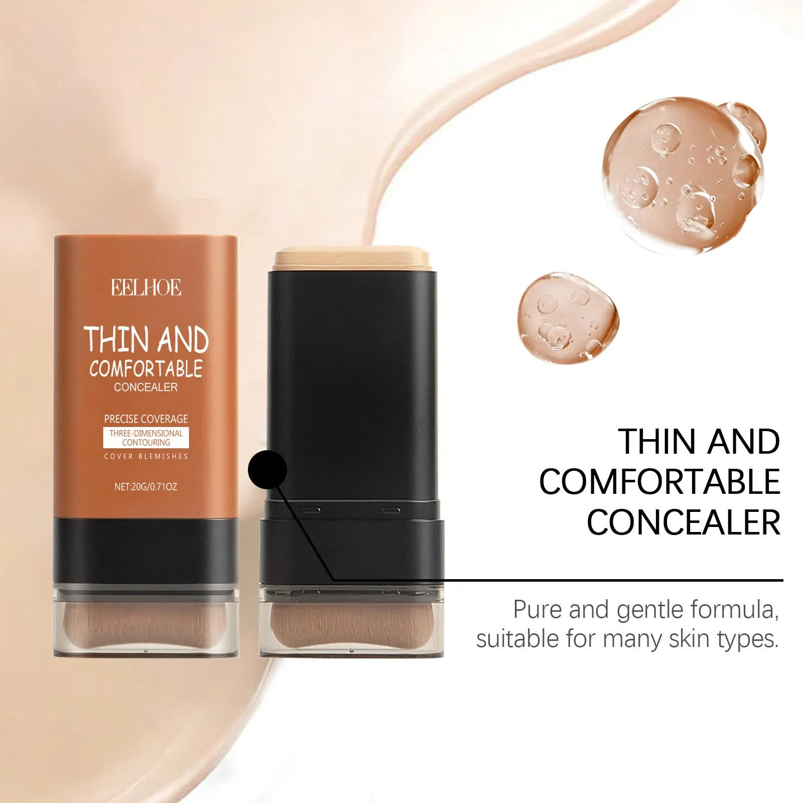 Foundation Stick With Brush,Makeup Foundation