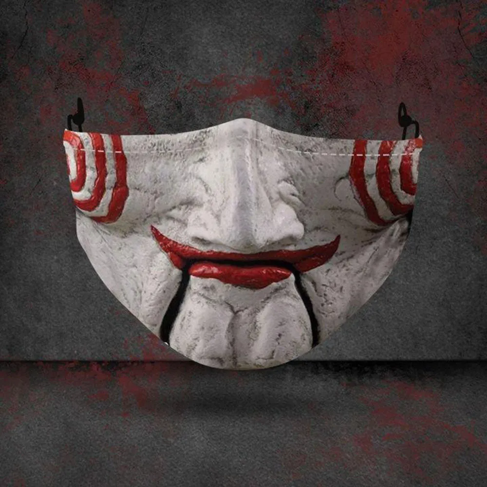 Funny Troll-Joker Masks Women Fashion Adult Mouth Clown Halloween Cosplay Party Reusable Washable Men Face DustProof Mouth Mask