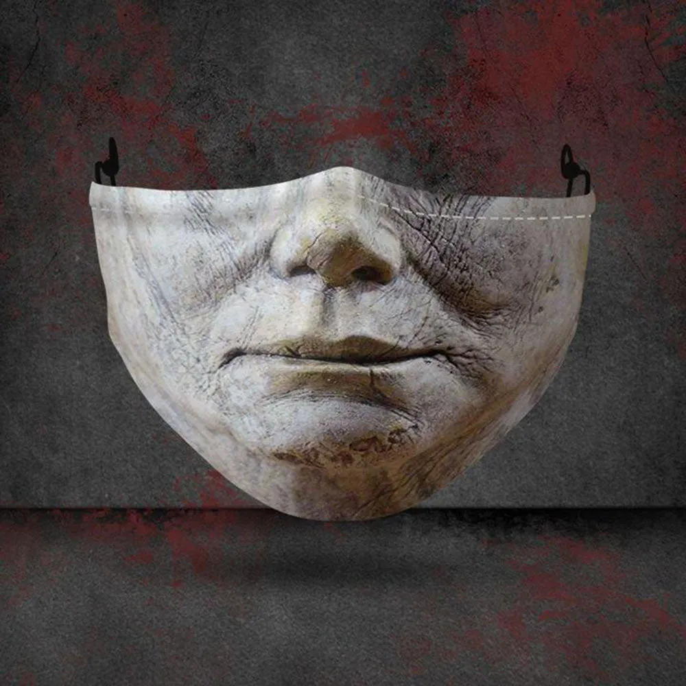 Funny Troll-Joker Masks Women Fashion Adult Mouth Clown Halloween Cosplay Party Reusable Washable Men Face DustProof Mouth Mask