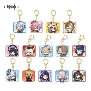 Genshin Impact - Inazuma Chibi Emoji Acrylic Keychain Charms 2.0