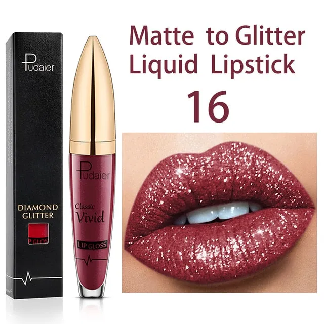 Glitter Shiny Lip Gloss : GlossyGleam Shine
