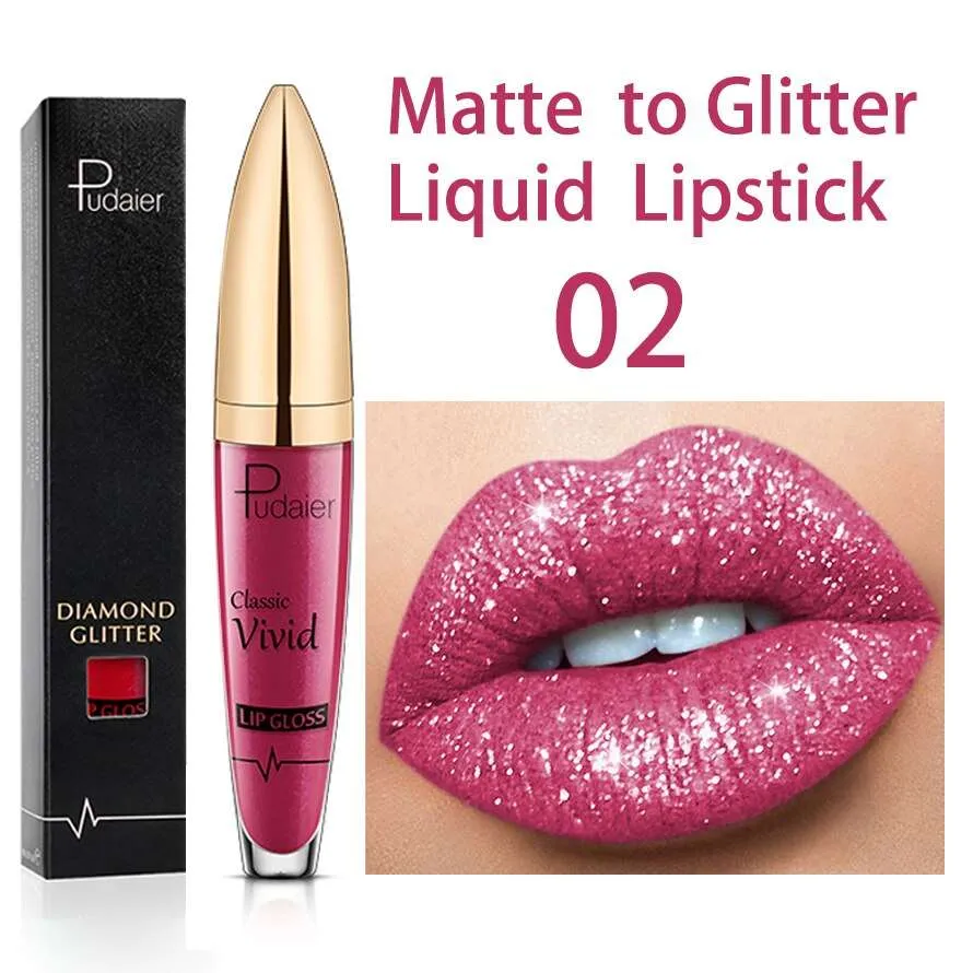 Glitter Shiny Lip Gloss : GlossyGleam Shine