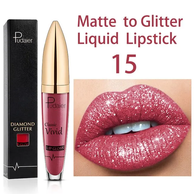 Glitter Shiny Lip Gloss : GlossyGleam Shine