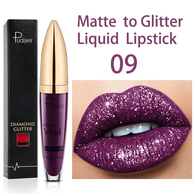 Glitter Shiny Lip Gloss : GlossyGleam Shine