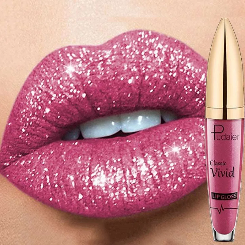 Glitter Shiny Lip Gloss : GlossyGleam Shine
