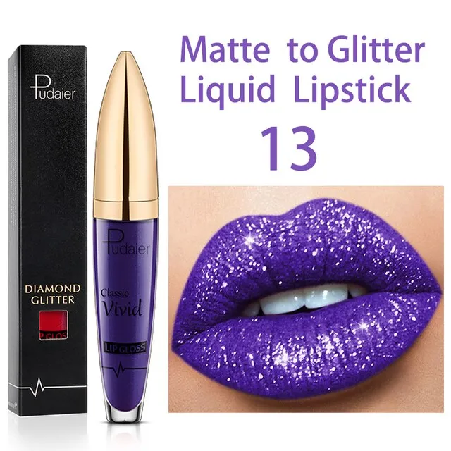 Glitter Shiny Lip Gloss : GlossyGleam Shine
