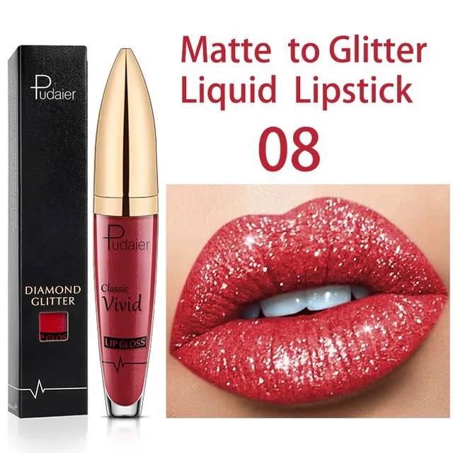 Glitter Shiny Lip Gloss : GlossyGleam Shine