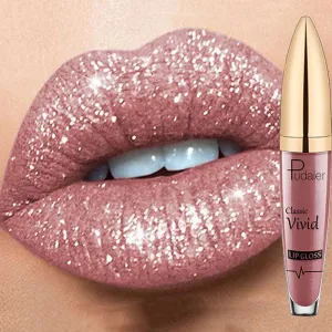 Glitter Shiny Lip Gloss : GlossyGleam Shine