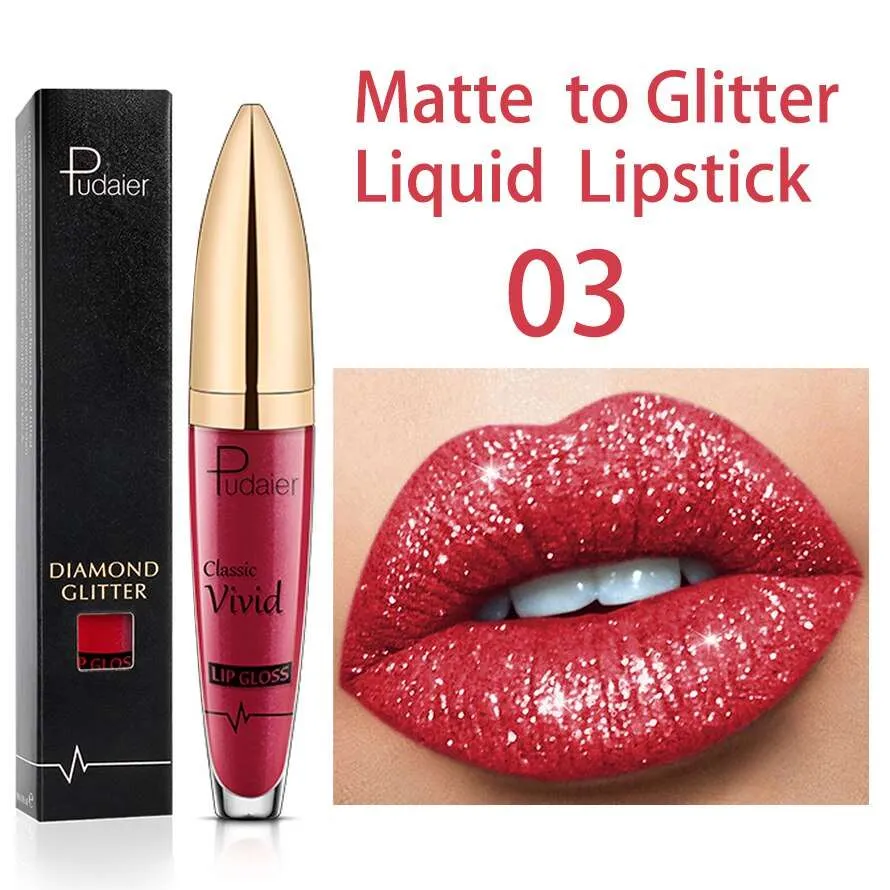 Glitter Shiny Lip Gloss : GlossyGleam Shine
