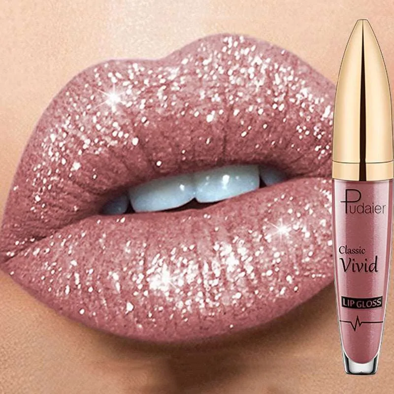 Glitter Shiny Lip Gloss : GlossyGleam Shine
