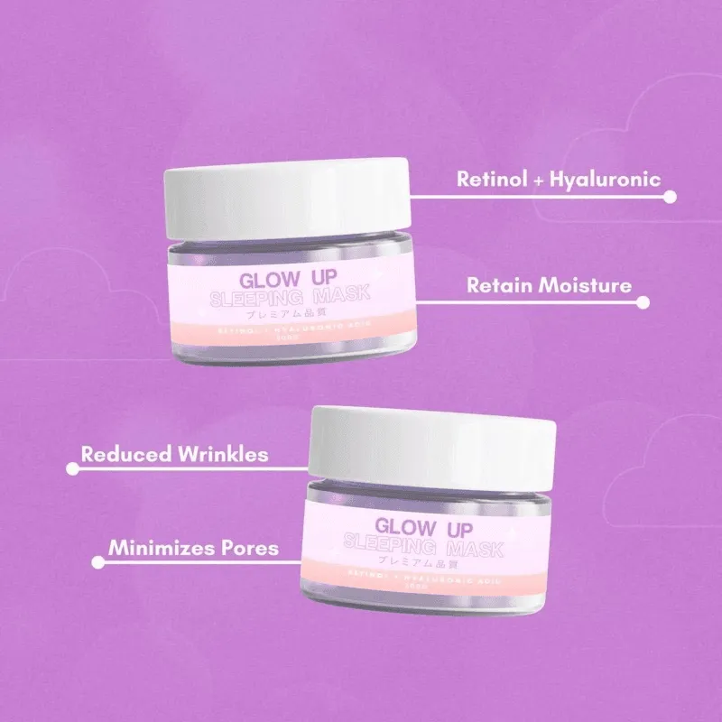 Glow Up Sleeping Mask (Retinol   Hyaluronic Acid) - 300g
