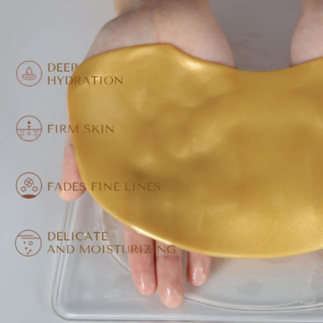 Gold 24k collagen neck mask  & Buttocks Mask Whitening Lift Collagen Pack(Bulk 3 Sets)