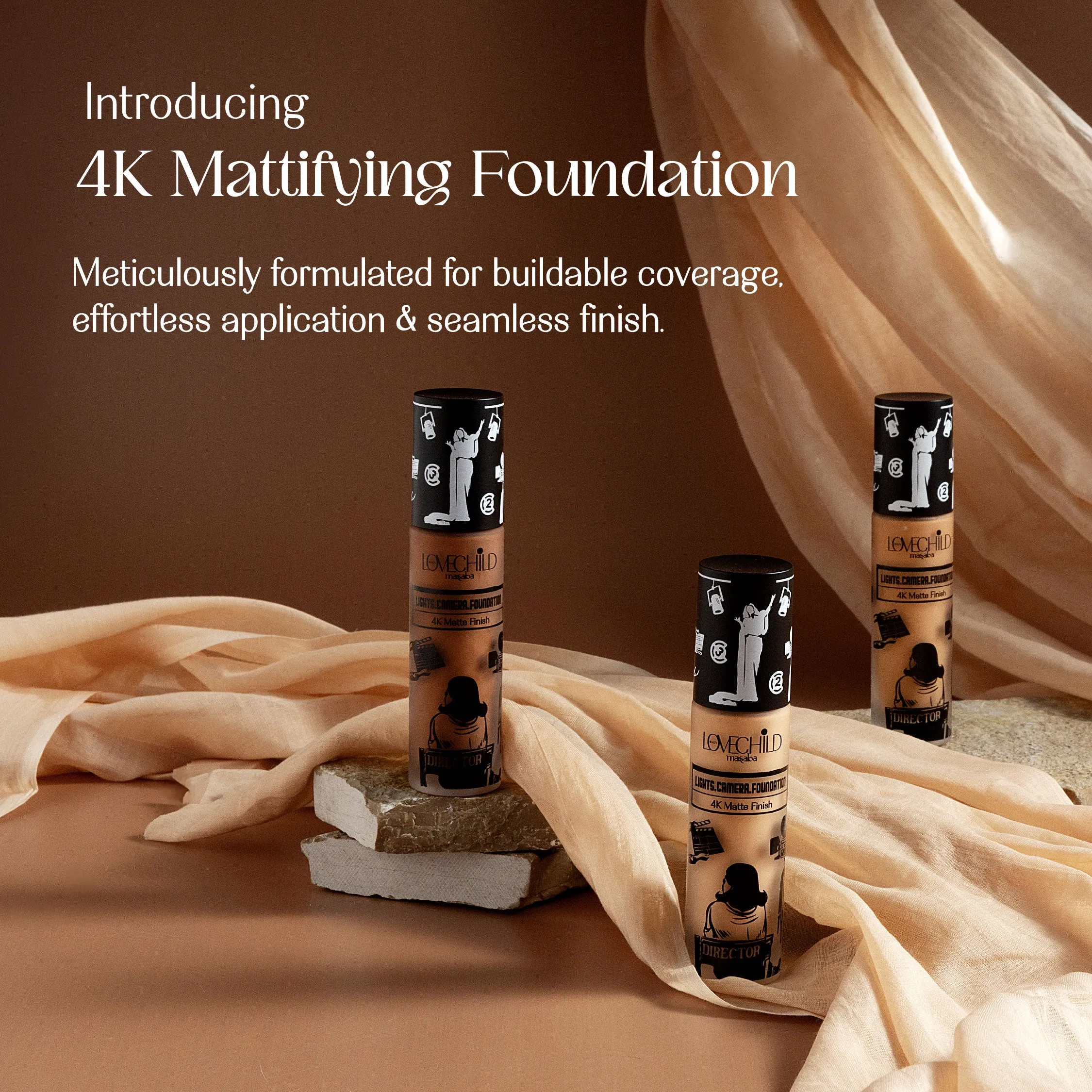 Golden Talkies- Lights Camera Foundation  4K Matte Finish