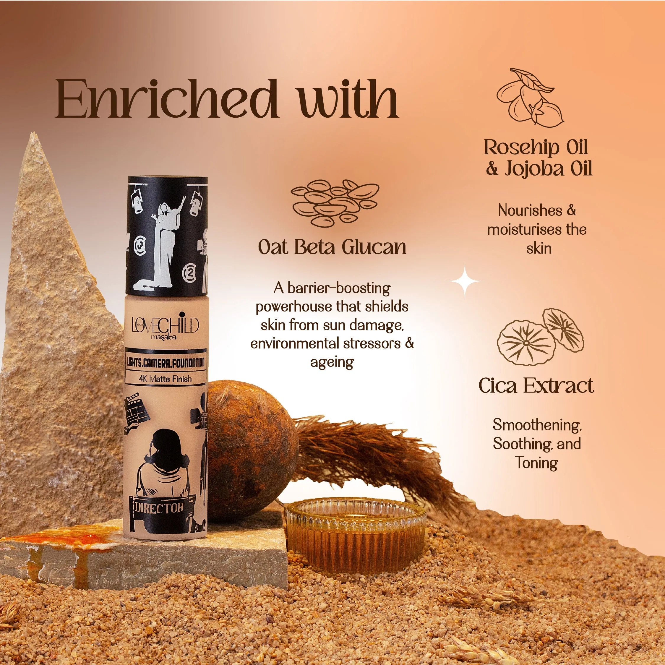 Golden Talkies- Lights Camera Foundation  4K Matte Finish