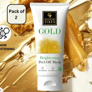 Good Vibes Gold Peel off Mask Brightening Peel off Mask 50gm (Pack of 2)