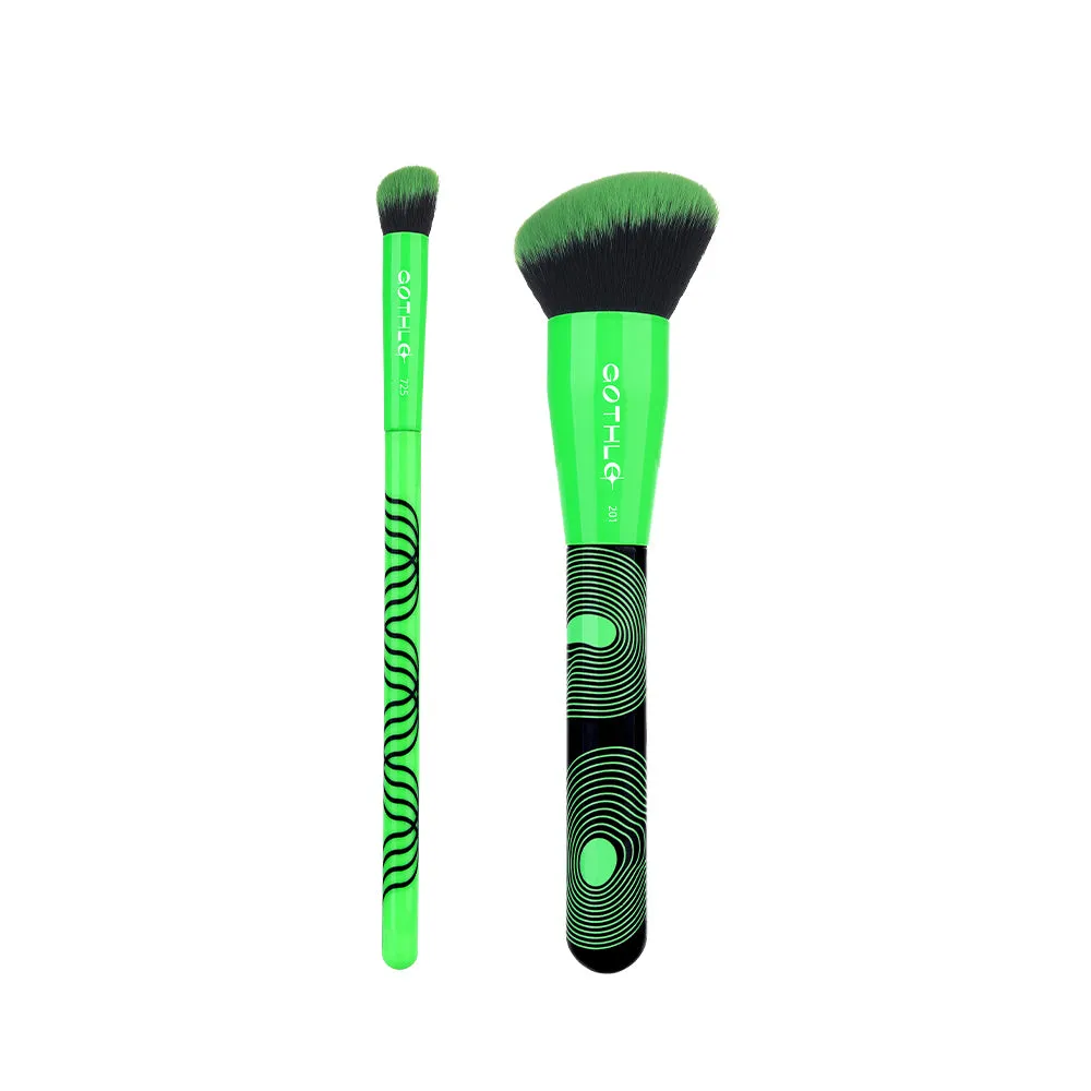 Gothlo™2PCS, Fluorescence Makeup Brush Set