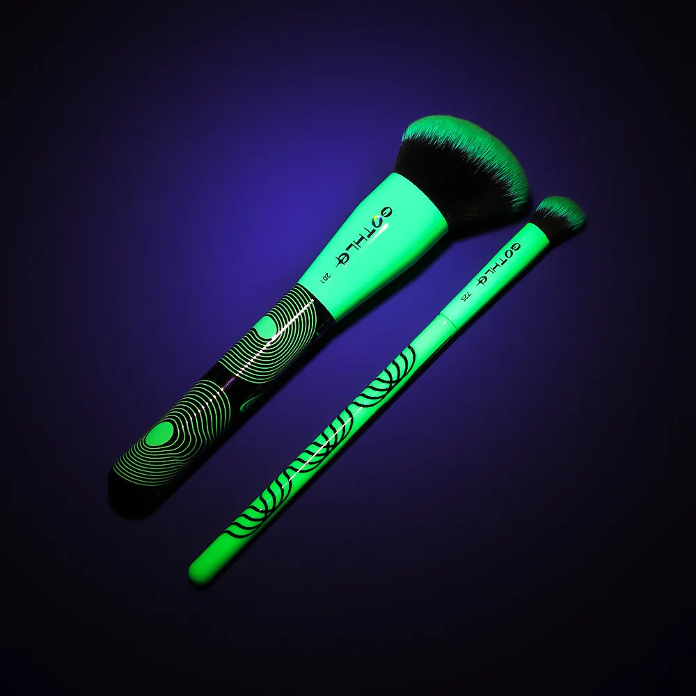 Gothlo™2PCS, Fluorescence Makeup Brush Set