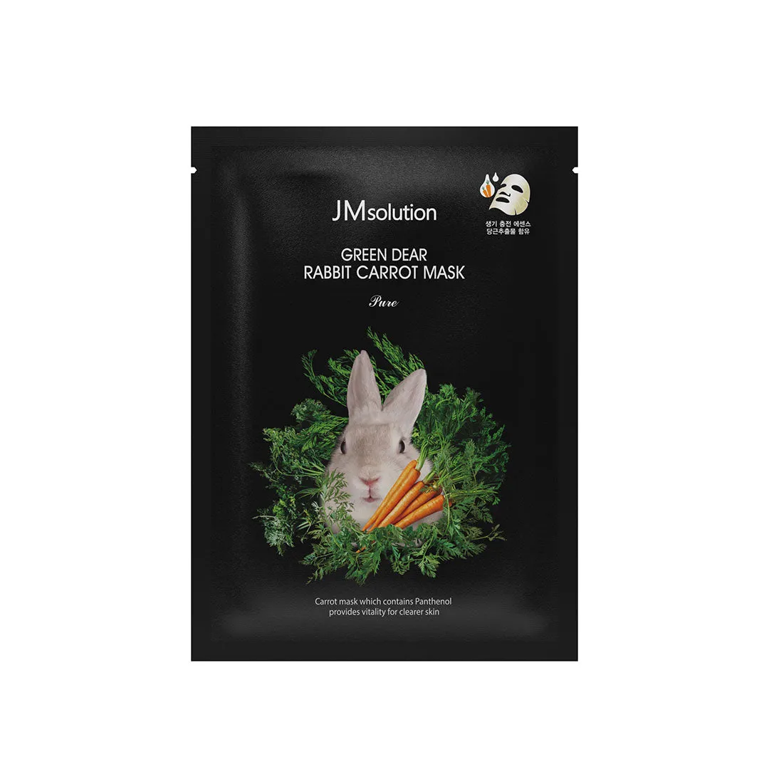 Green Dear Carrot Mask Pure 10pcs