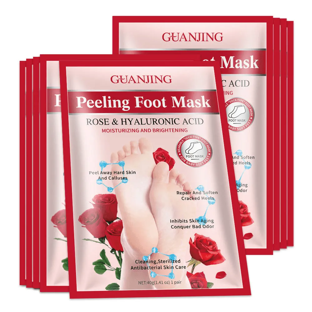 Guanjing Rose Nourishing Foot Peeling Mask - 40g