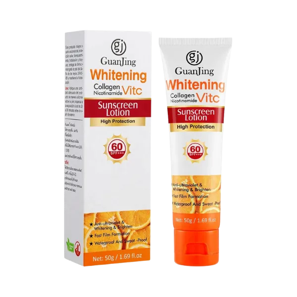 Guanjing Whitening Sunscreen Lotion SPF60    50g