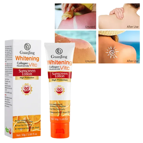 Guanjing Whitening Sunscreen Lotion SPF60    50g
