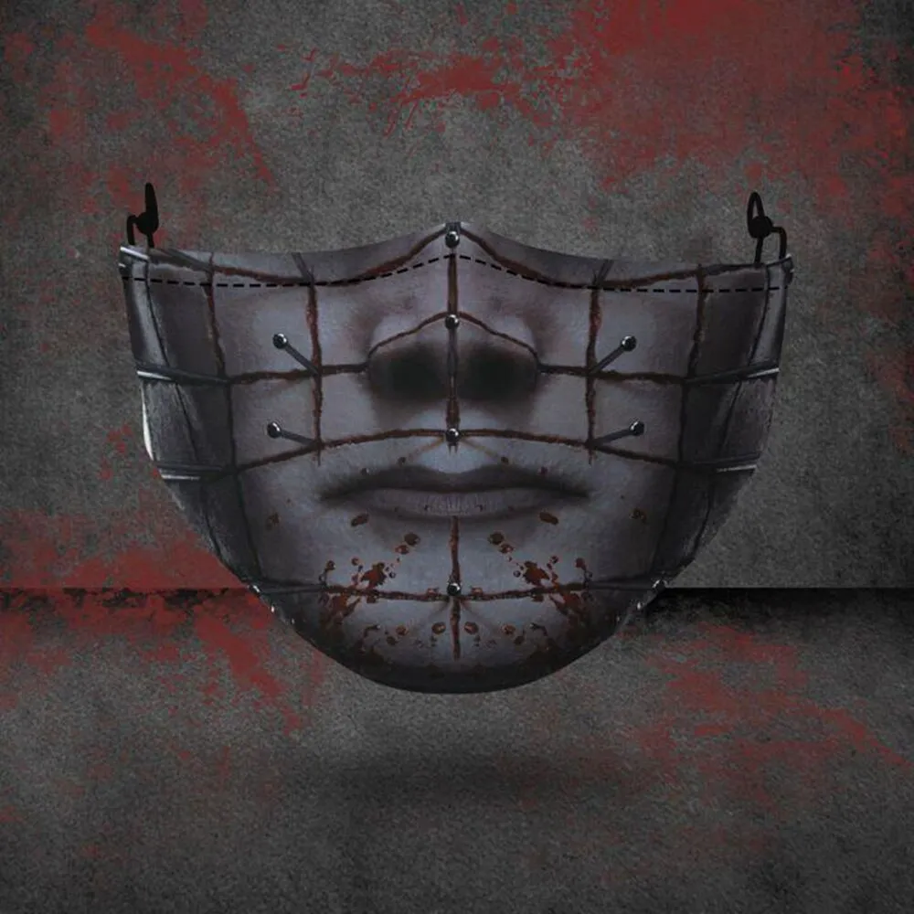 Halloween Women Adult Masks Face Protection Dust-Proof Monster Chainsaw-Fright Cosplay Funny Sports Washable Men Hulk-Mask