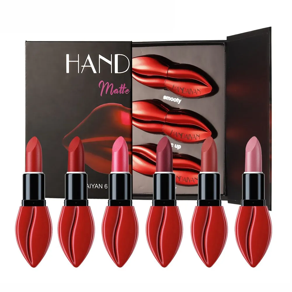 HANDAIYAN Big Mouth Nude Waterproof Long-Lasting Lip Stick