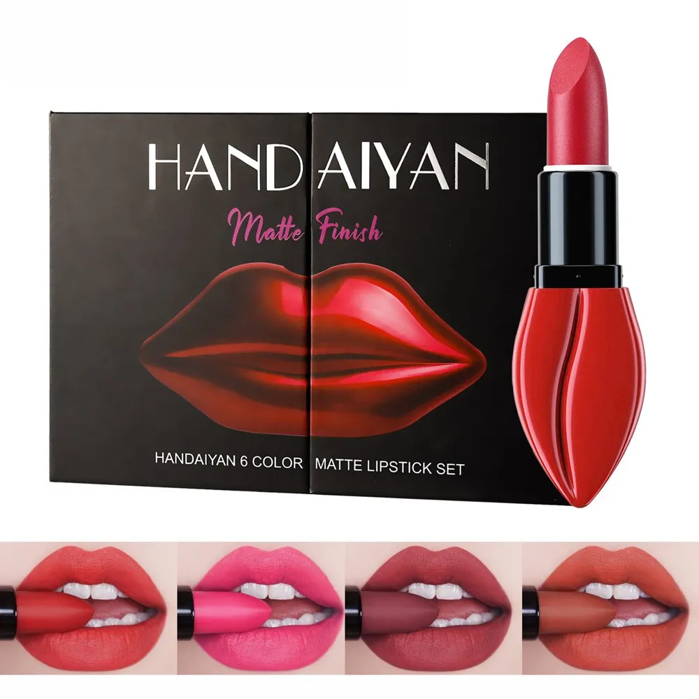 HANDAIYAN Big Mouth Nude Waterproof Long-Lasting Lip Stick