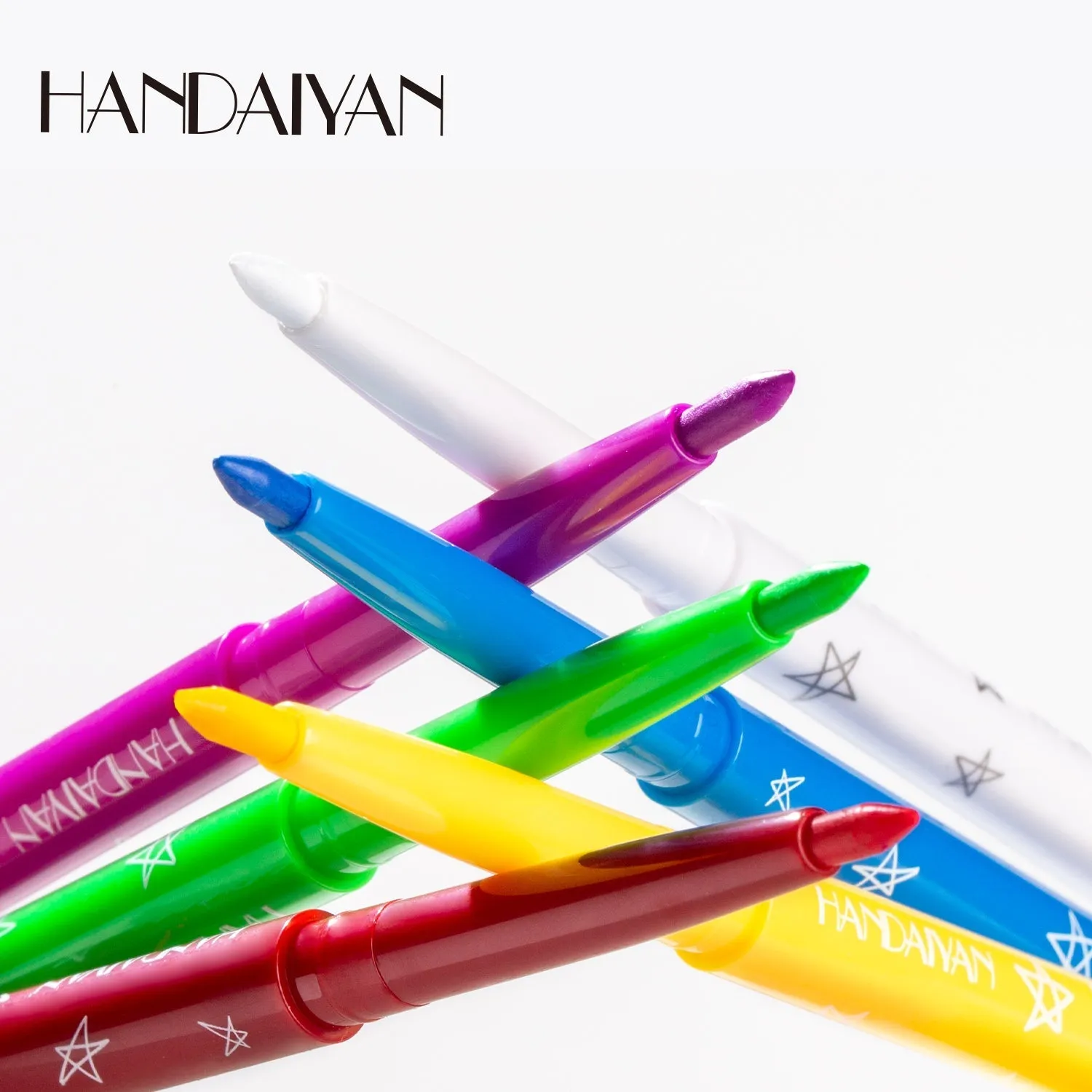 HANDAIYAN UV Fluorescent Festival 12 Colors Eyeliner Set