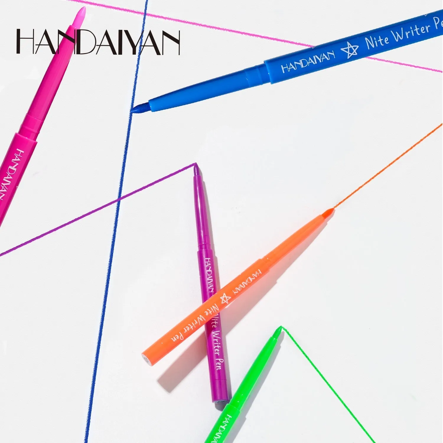 HANDAIYAN UV Fluorescent Festival 12 Colors Eyeliner Set
