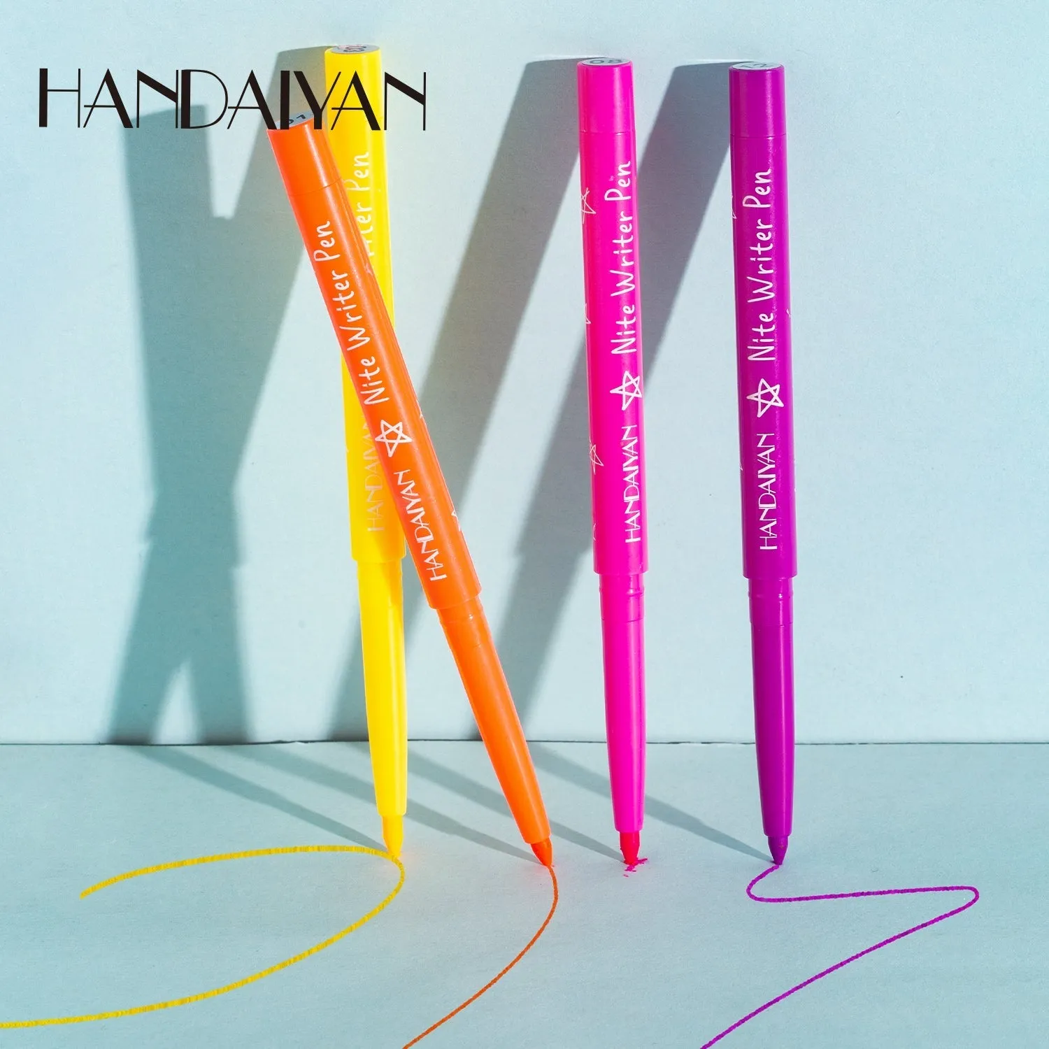 HANDAIYAN UV Fluorescent Festival 12 Colors Eyeliner Set