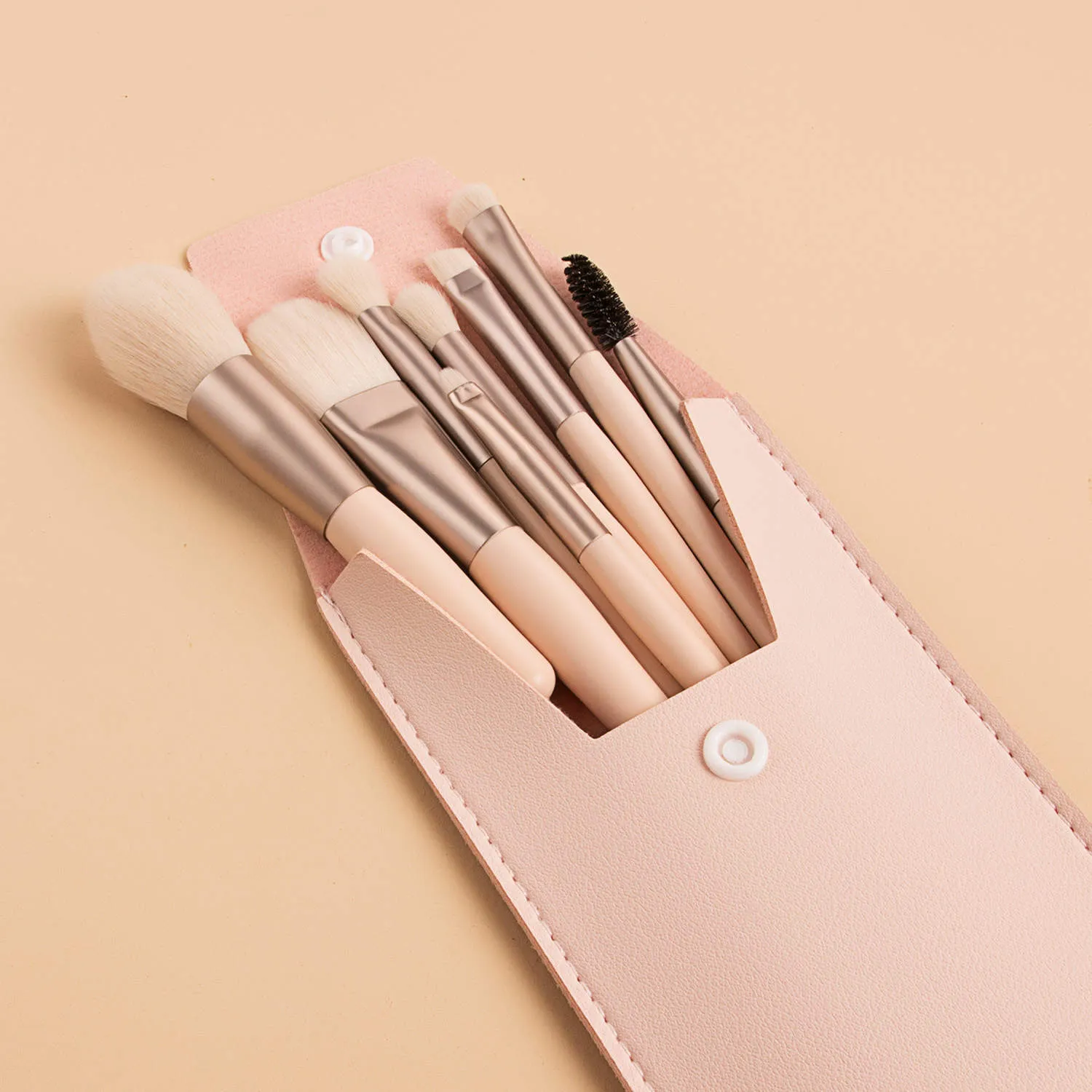 Handy Size 8 pcs Candy Color Makeup Brushes Tool Set(Bulk 3 Sets)