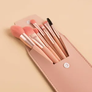 Handy Size 8 pcs Candy Color Makeup Brushes Tool Set(Bulk 3 Sets)