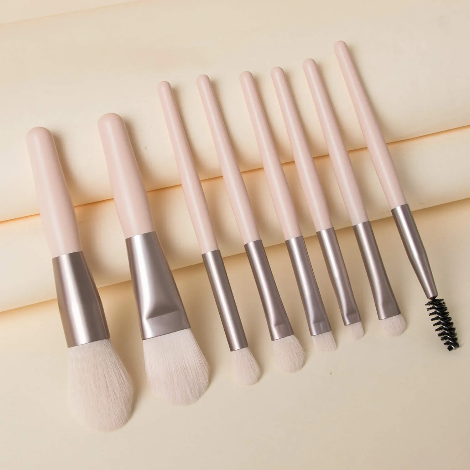 Handy Size 8 pcs Candy Color Makeup Brushes Tool Set(Bulk 3 Sets)