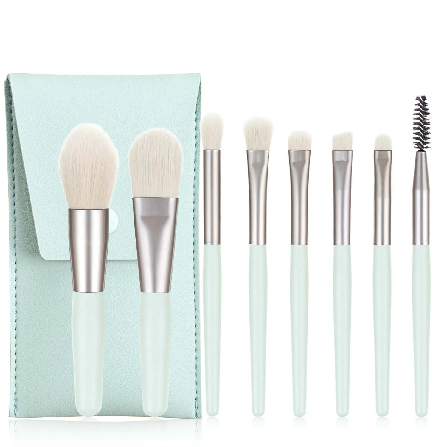 Handy Size 8 pcs Candy Color Makeup Brushes Tool Set(Bulk 3 Sets)