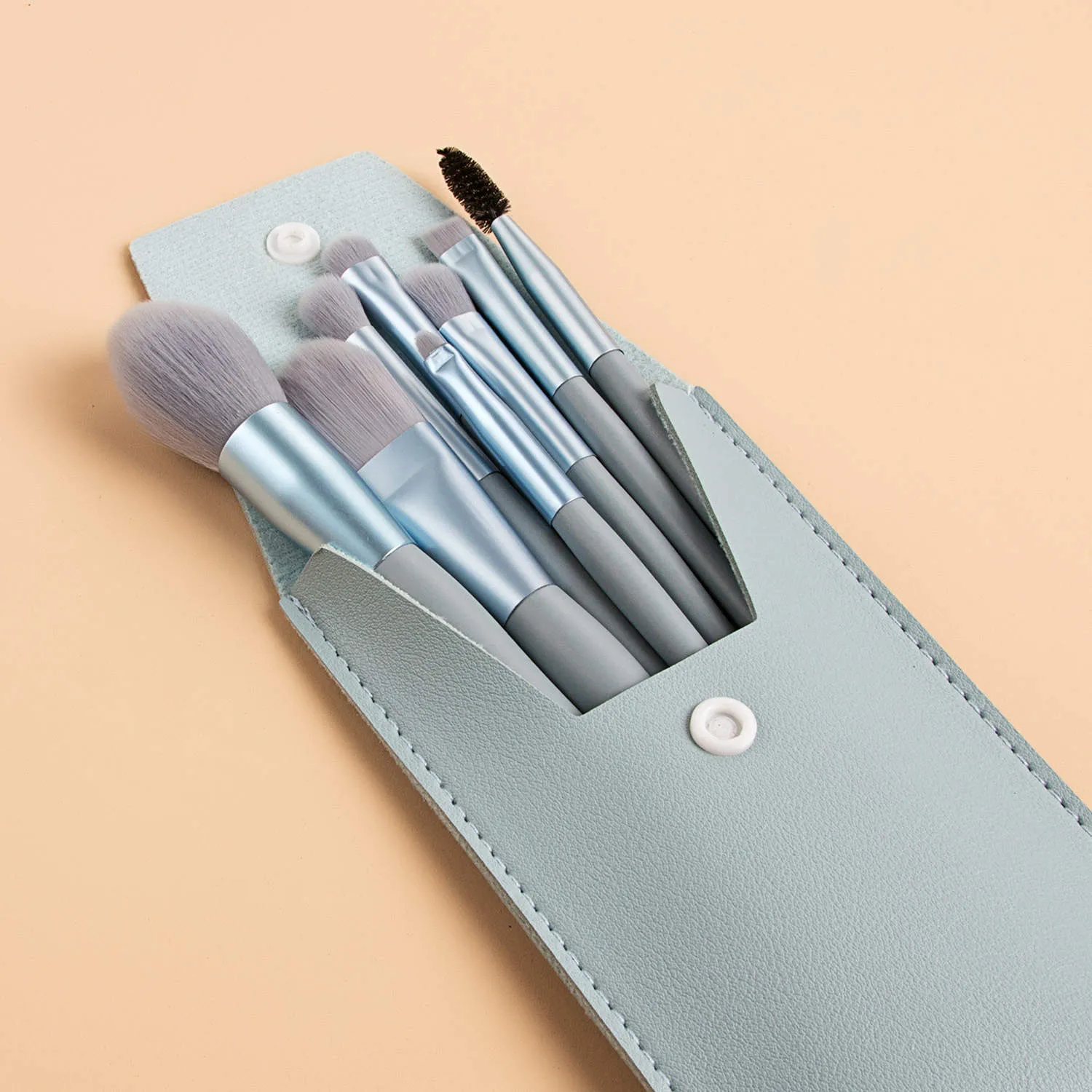 Handy Size 8 pcs Candy Color Makeup Brushes Tool Set(Bulk 3 Sets)