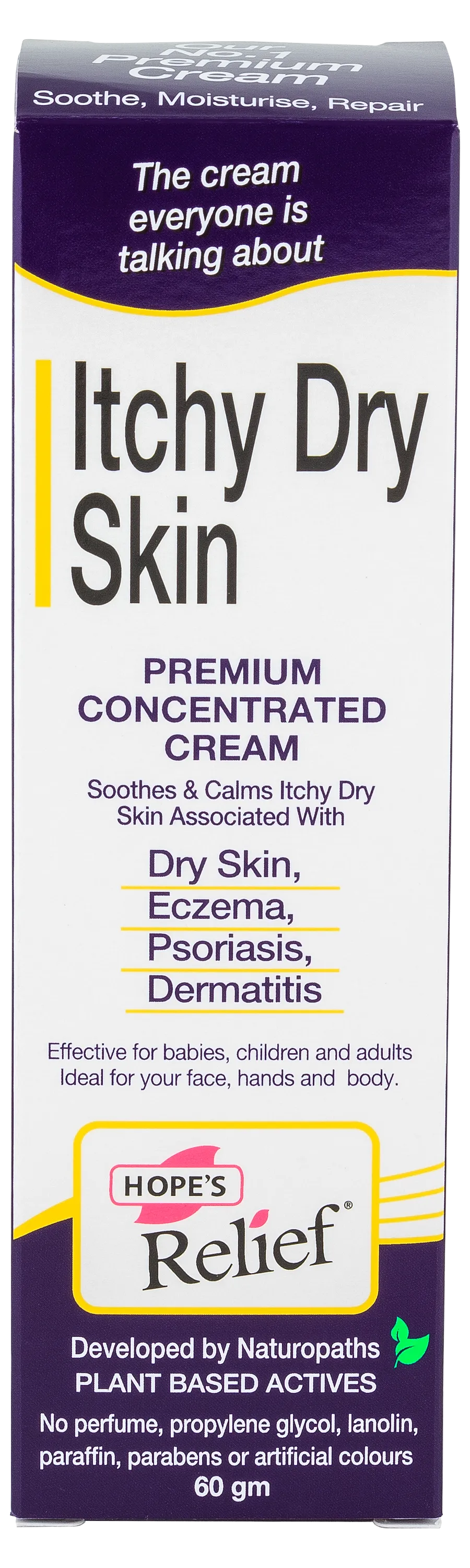 Hopes Relief Itchy Dry Skin Therapeutic Cream 60g