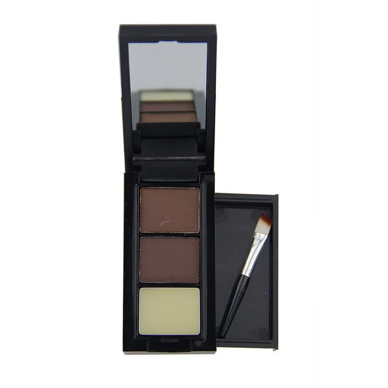 Hot Sale on Professional Eye Shadow Eyebrow Powder   Eyebrow Wax Palette   Brush