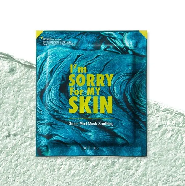 I’m Sorry For My Skin Green Mud Mask-Soothing 18g 10pack