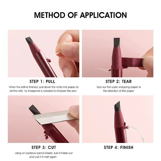 IMAGIC PROfessional HARD FORMULA PEELABLE EYEBROW PENCIL (Combo of 4)
