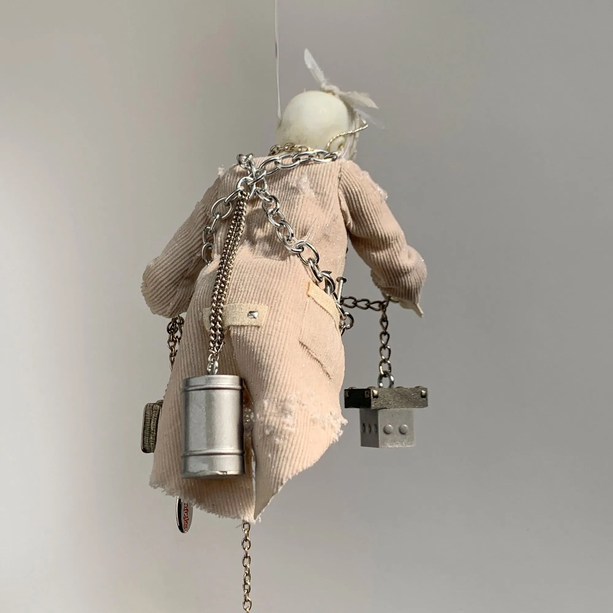 Jacob Marley Christmas Ornament - Glows in the dark - Unique take on Dickens character - Perfect gift for a Christmas Carol collector