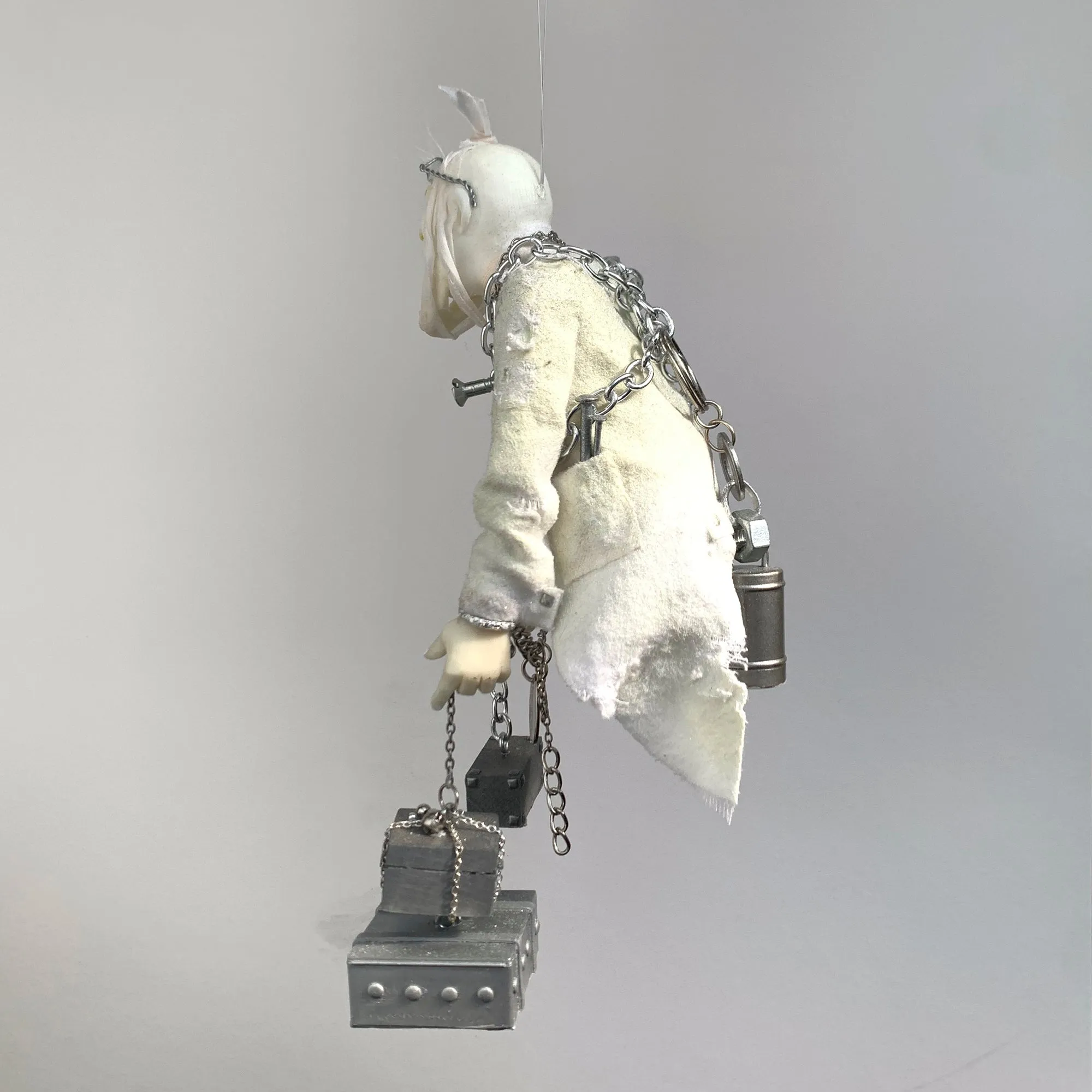 Jacob Marley Christmas Ornament - Glows in the dark - Unique take on Dickens character - Perfect gift for a Christmas Carol collector