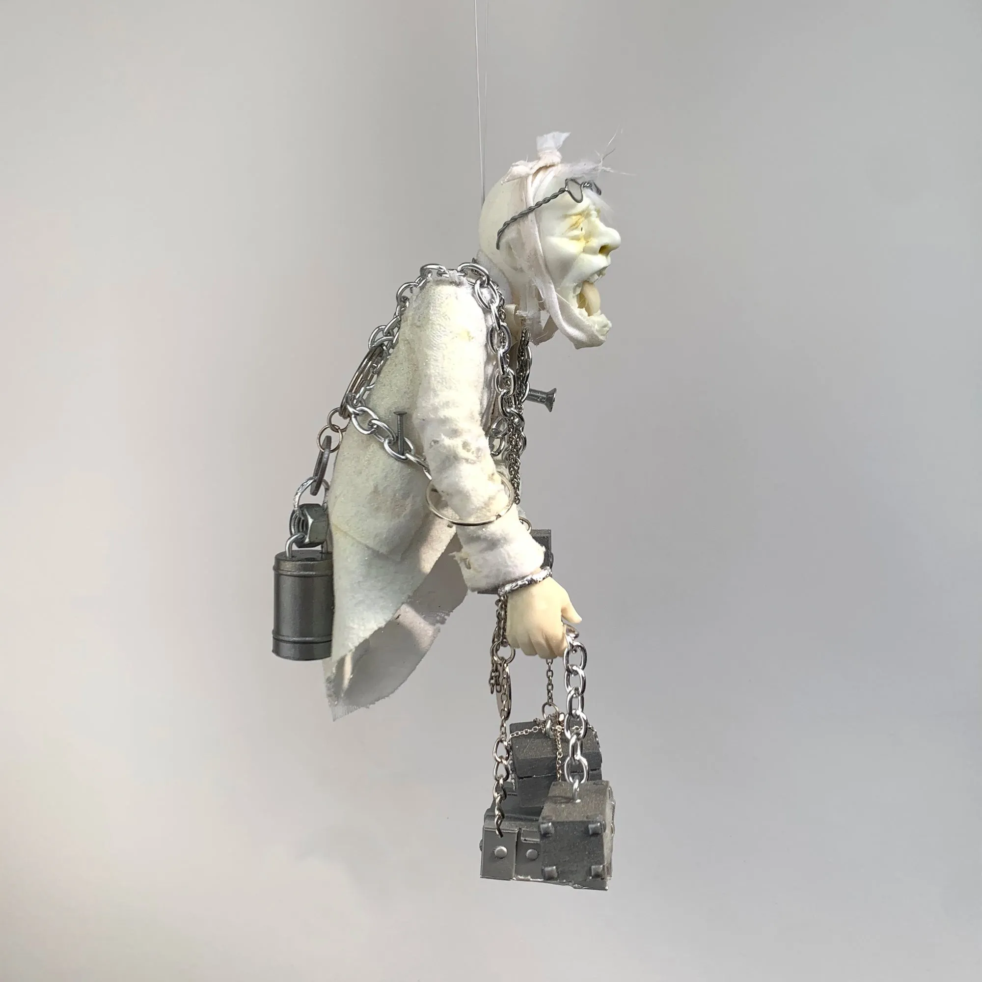 Jacob Marley Christmas Ornament - Glows in the dark - Unique take on Dickens character - Perfect gift for a Christmas Carol collector